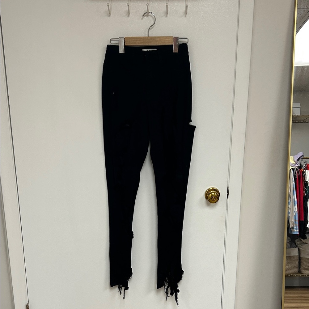Black Women’s Heavily Distressed Jeans US 3